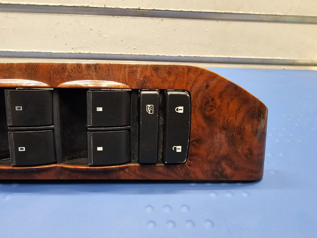 07-14 Tahoe Yukon Suburban Left Driver Door Window Master Switch Wood