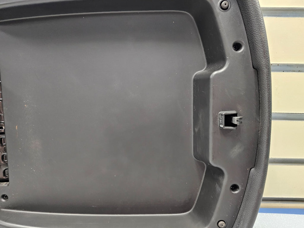 🔥07-13 Tahoe Suburban Yukon Leather Console Lid Armrest Cover Top Pad Black JS5