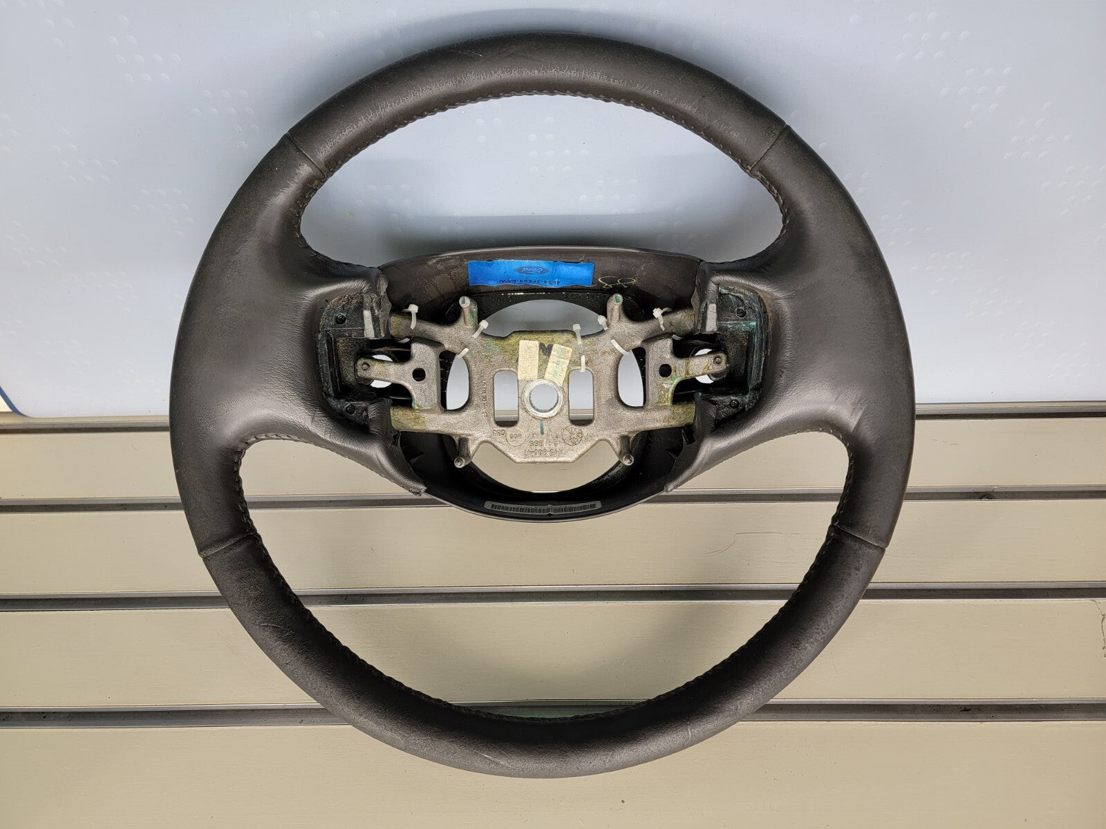 🔥1997-2003 Ford F-150 Leather Steering Wheel Cruise Dash black