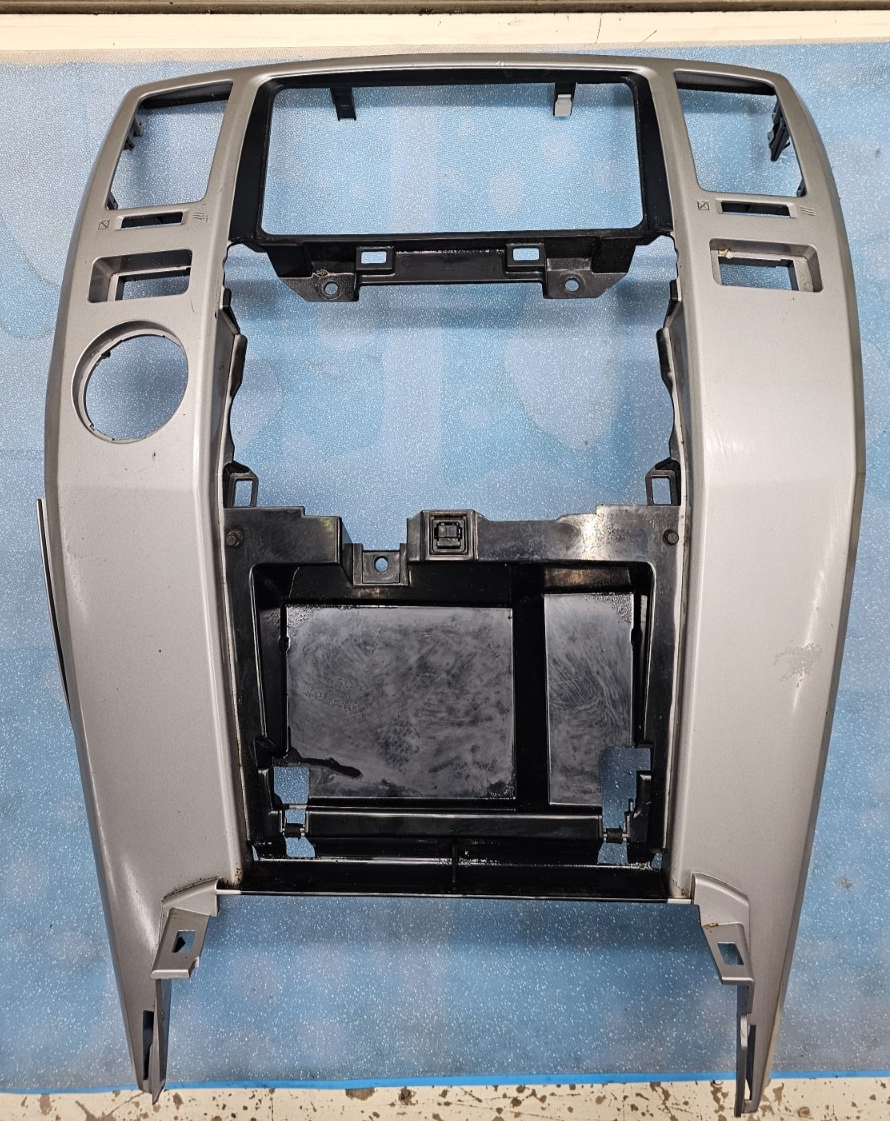 03-09 4Runner Dash Radio Stereo Display Climate Control Heater Trim Bezel Silver