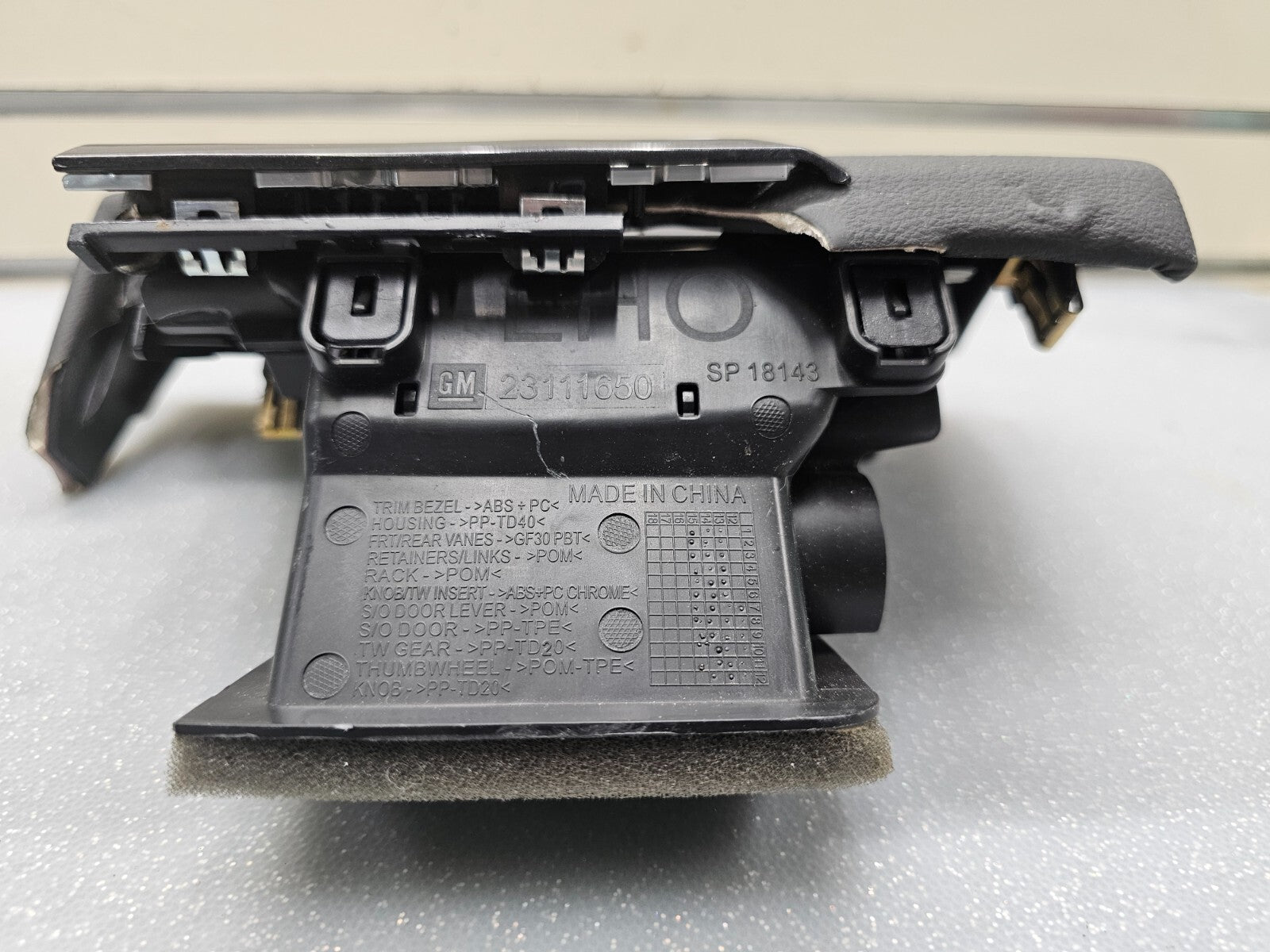 🔥14-20 Impala Left Driver Dash Air Vent Heater Filter Conditioner Bezel Black