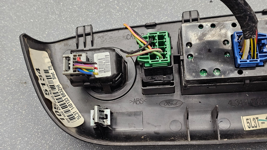 🔥04-08 Ford F150 Left Driver Master Door Window Power Switch Control BLACK WS24
