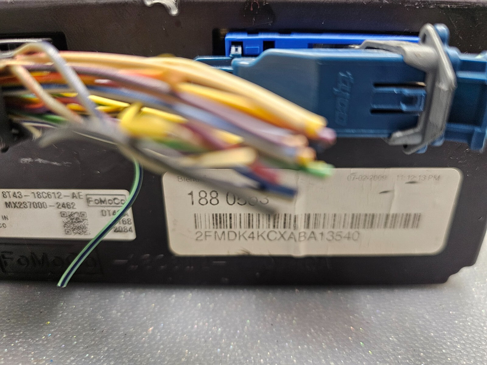 07-10 Ford Edge Dash Center A/C Heater Control Temperature Climate Control Unit
