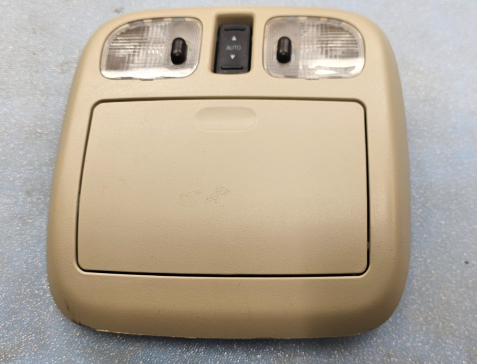 🔥10-12 Fusion Milan MKZ Overhead Console Dome Map Light Lamp Unit Storage TAN