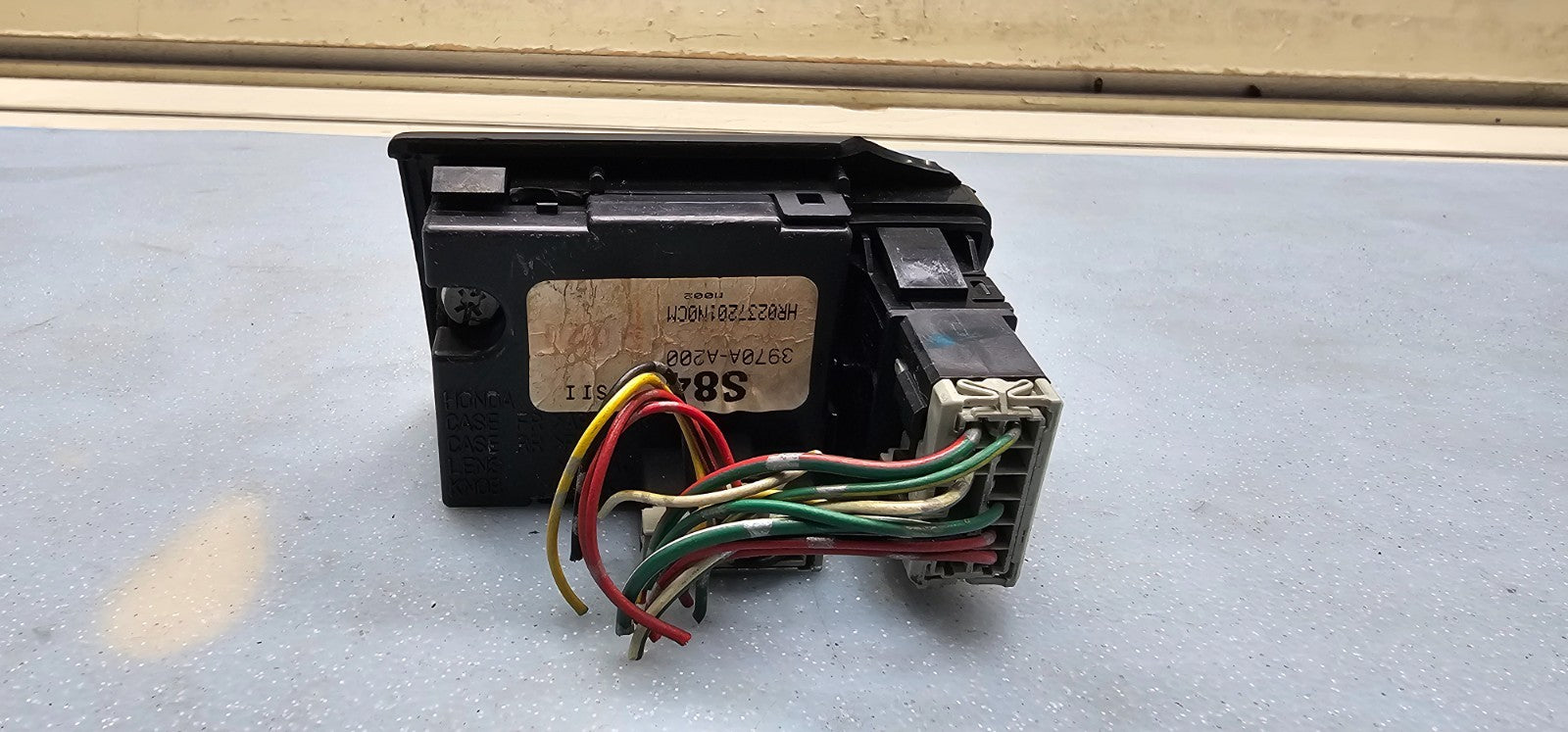 🔥98-02 Honda Accord Center Dash Clock Hazard Switch Board Digital Button Black