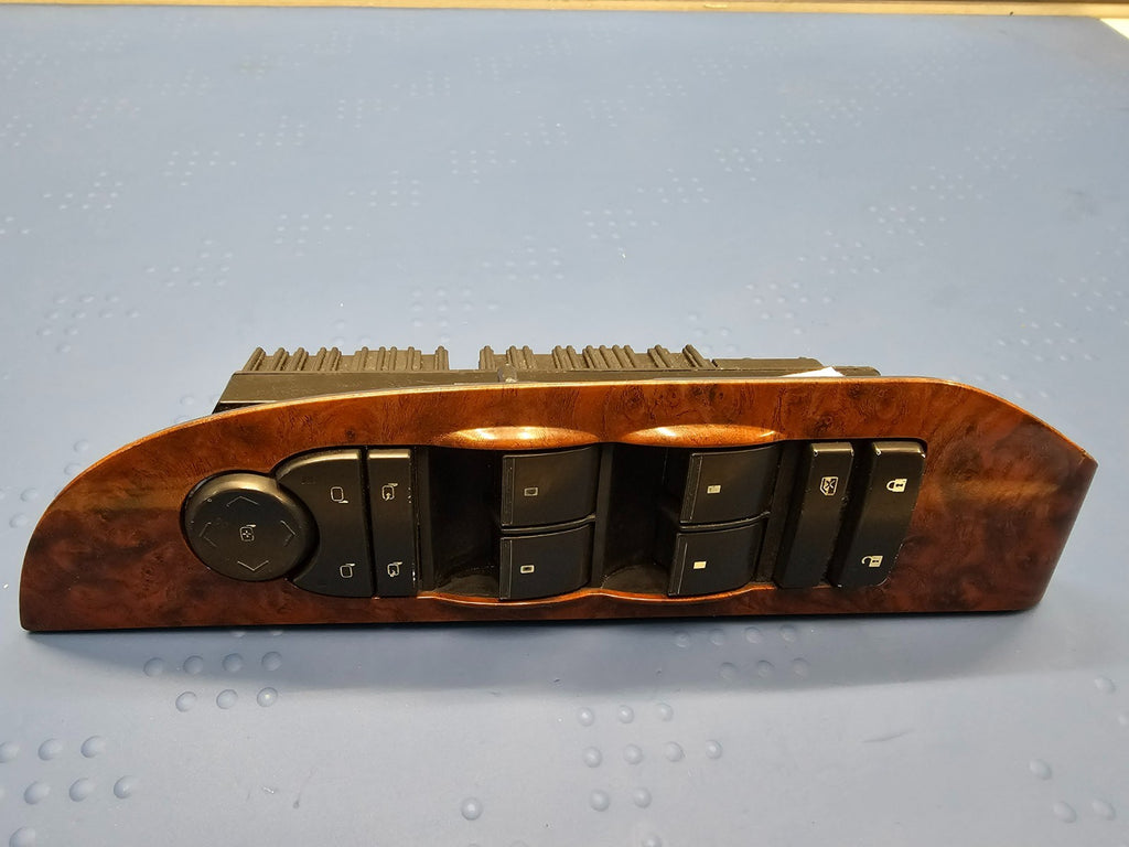 07-14 Tahoe Yukon Suburban Left Driver Door Window Master Switch Wood