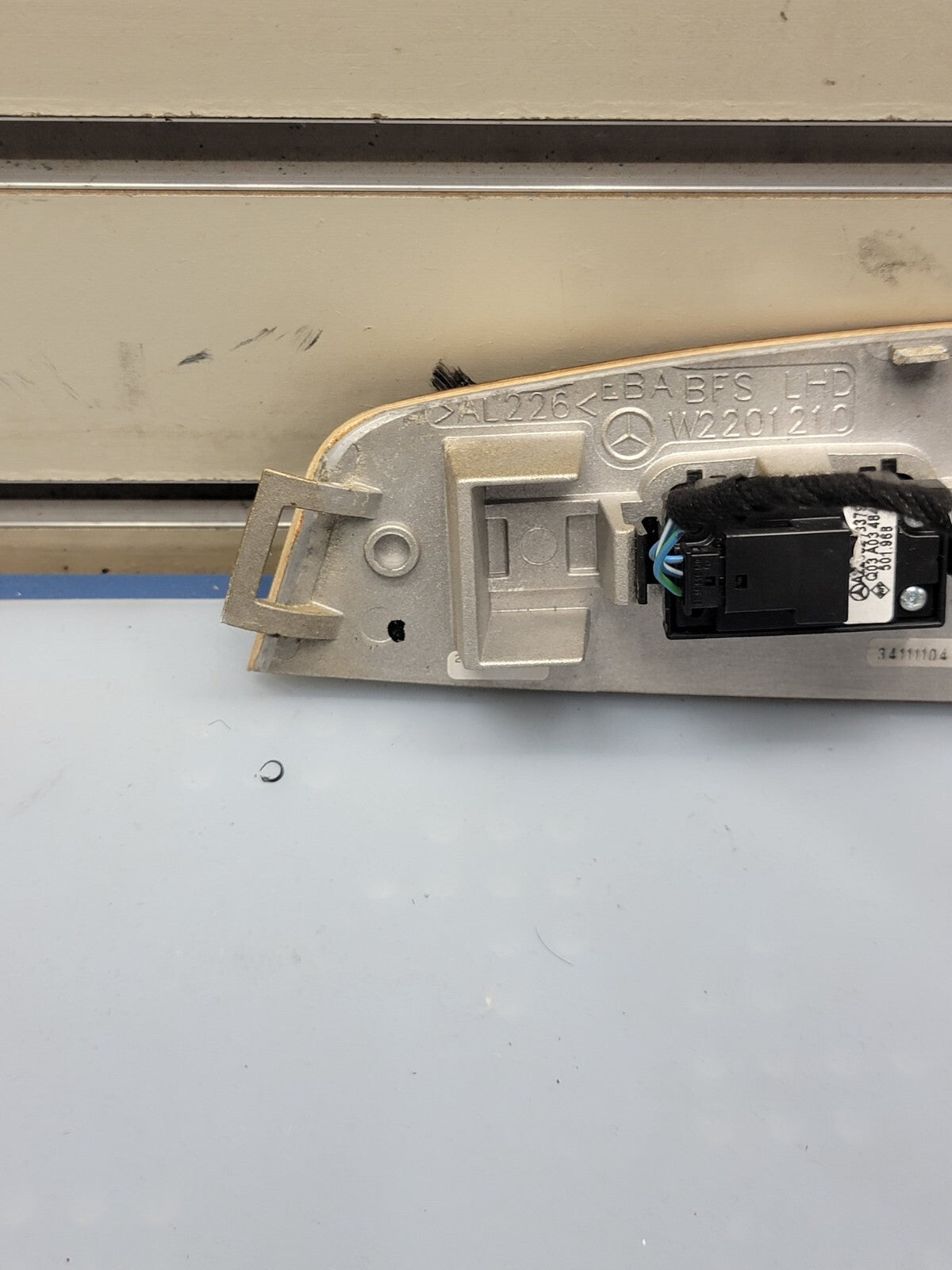 🔥03-06 Mercedes W220 S430 S500 S55 AMG Right Side Window Switch Trim Wood OEM