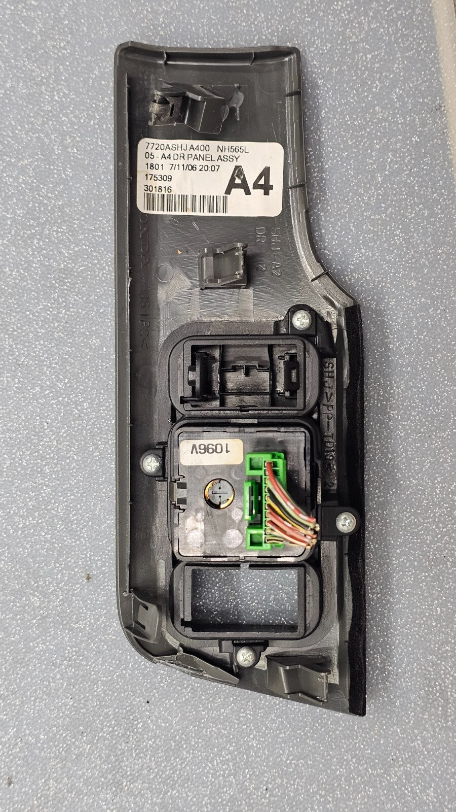🔥05-10 Honda Odyssey Door Sun Roof Control Switch Sliding Slide Power Side Gray