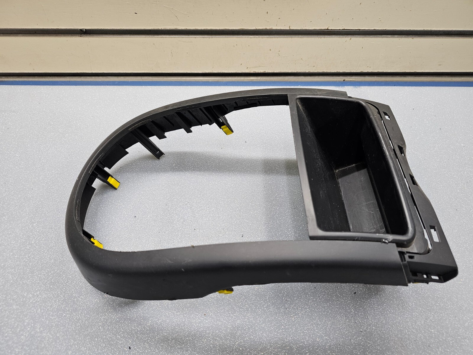 12-13 KIA SOUL Radio Bezel Lower Center Climate Dash Trim Panel Cubby Black OEM