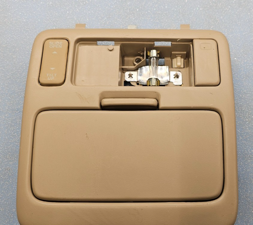 00-05 TOYOTA HIGHLANDER Overhead Console Sunglasses Storage Sunroof Switch TAN