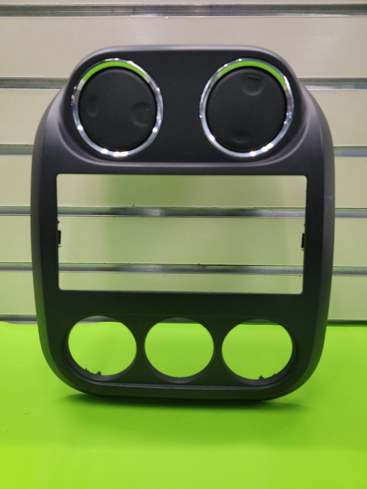 🔥10-16 Jeep Compass Patriot Center Radio Climate Dash Trim Bezel Vents BLACK
