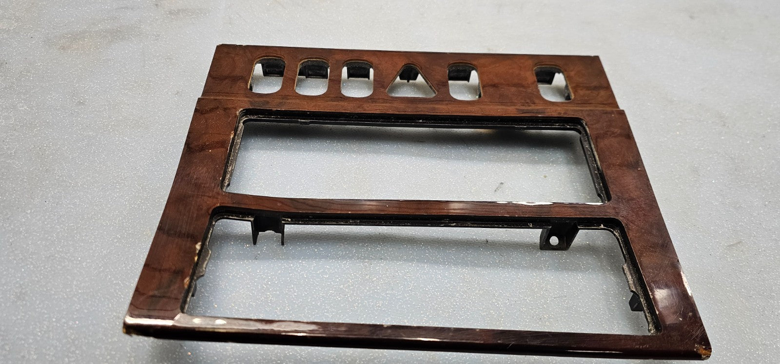 🔥98-03 Mercedes E300 E320 W210 Dash Radio Climate Control Panel Trim Bezel Wood