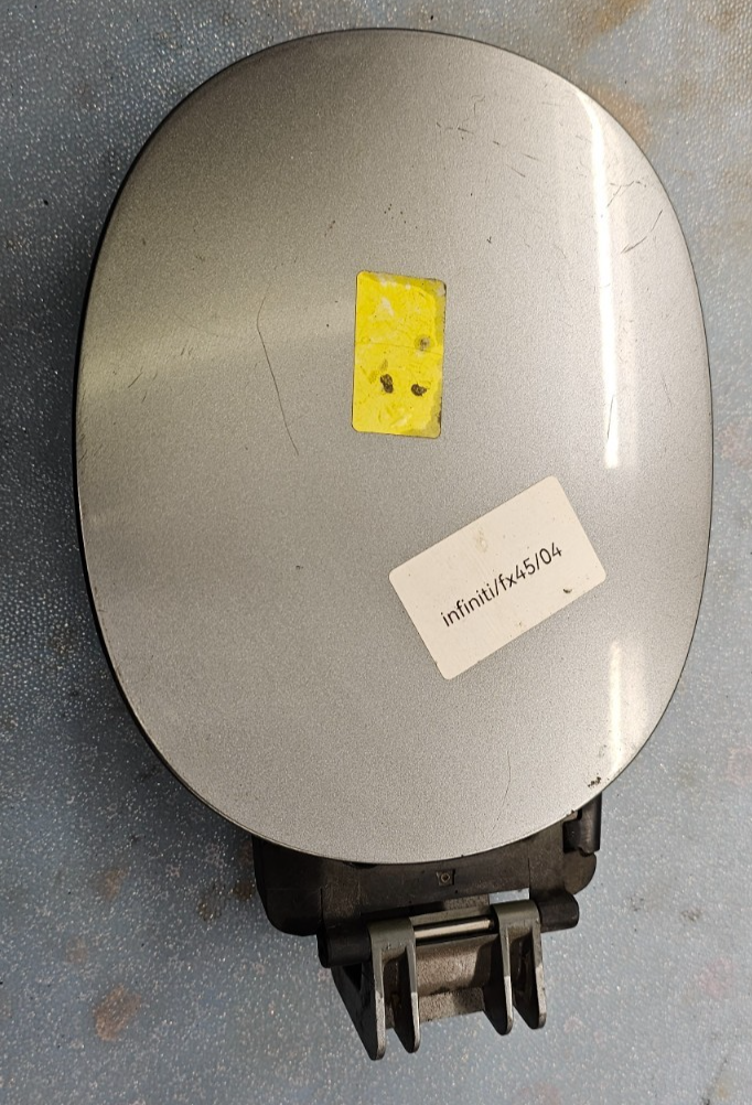 🔥03-07 INFINITI FX35 FX45 FUEL TANK CAP COVER DOOR SILVER OEM