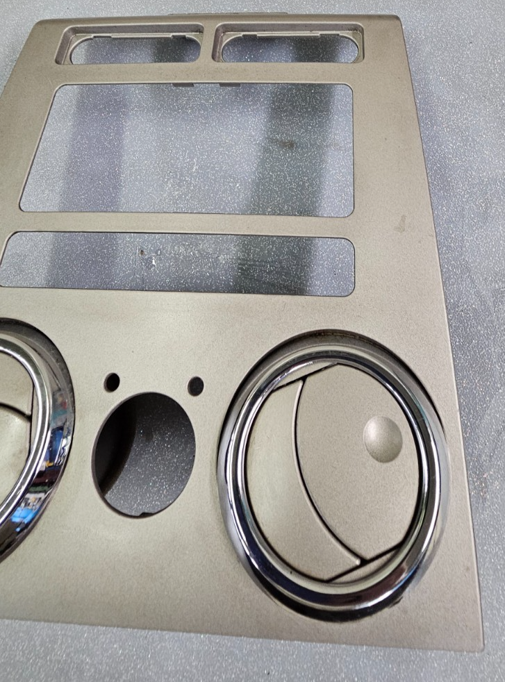 🔥07-09 Lincoln MKZ AM FM Radio Stereo Display Clock Bezel Trim Panel OEM Silver
