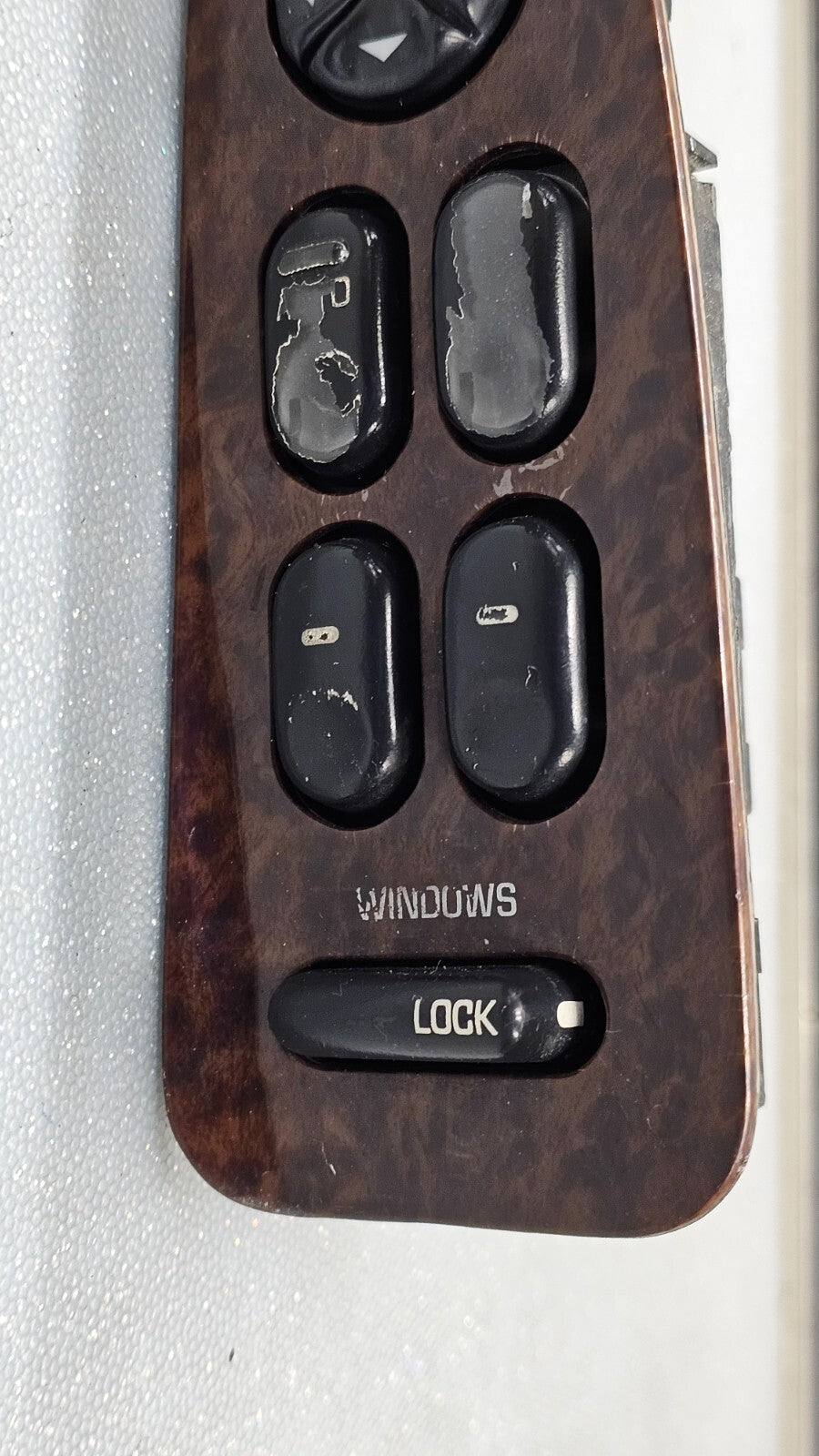 🔥97-05 Century Regal Left Driver aster Power Window Mirror Switch Assembly Wood