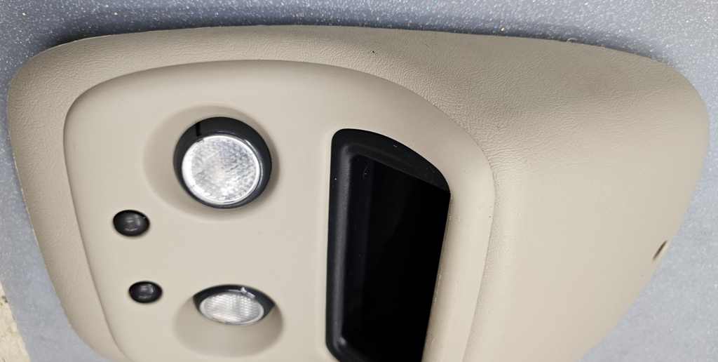 🔥99-06 SIERRA SILVERADO Overhead Roof Console Dome Map Lights Storage Tan