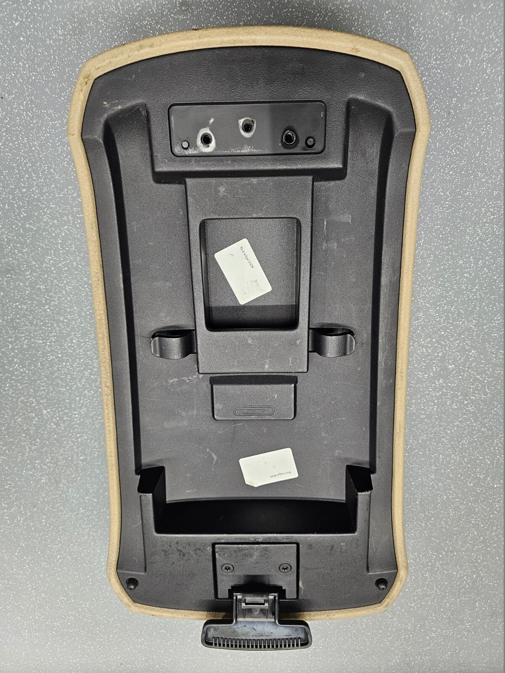 🔥07-10 Edge Center Console Lid Top Pad Leather Armrest Storage Assembly Tan OEM