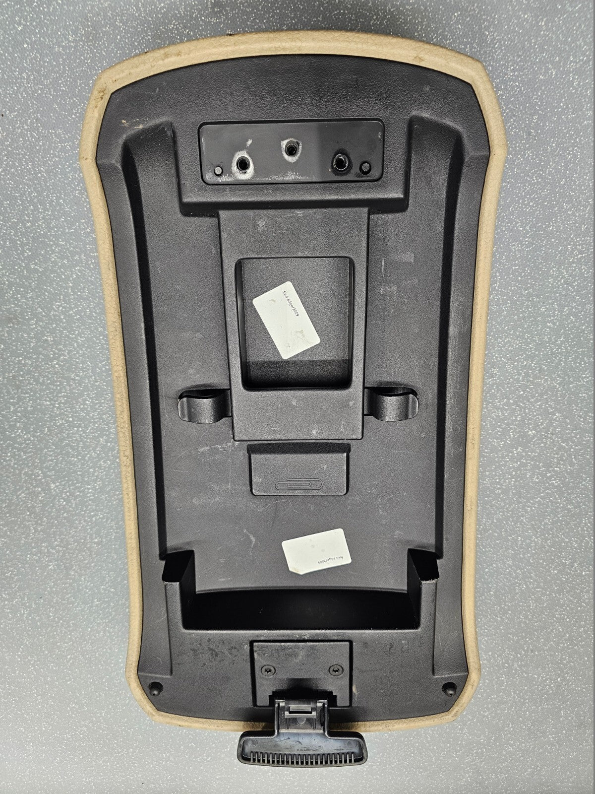 🔥07-10 Edge Center Console Lid Top Pad Leather Armrest Storage Assembly Tan OEM