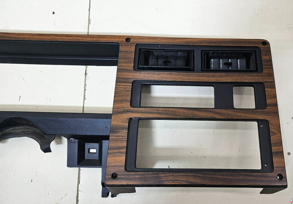 🔥87-96 Dodge Dakota OEM INSTRUMENT CLUSTER DASH SPEEDOMETER TRIM BEZEL WOOD C29
