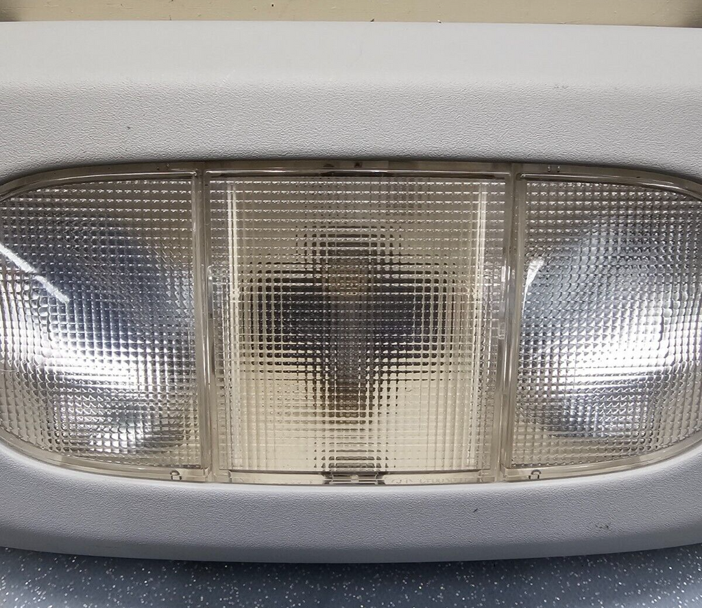 🔥04-08 Ford F-150 Overhead Console DOME Light🔴Lamp Storage Assembly Gray OEM