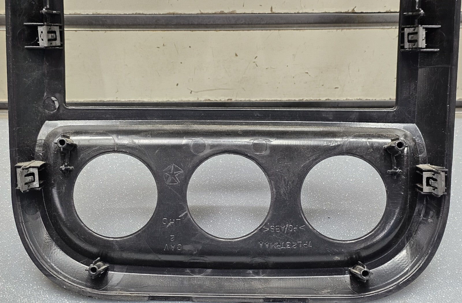 🔥10-16 Jeep Compass Patriot Center Dash Radio Climate Trim Bezel Panel BLACK
