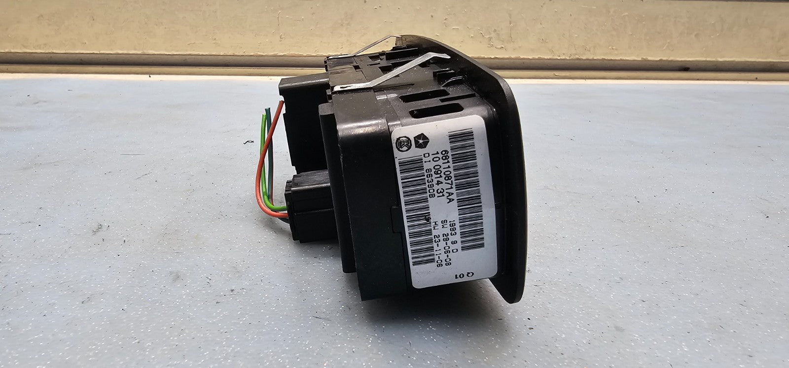 🔥12-16 Grand Caravan Town Country Master Left Driver Window Switch BLACK WS29