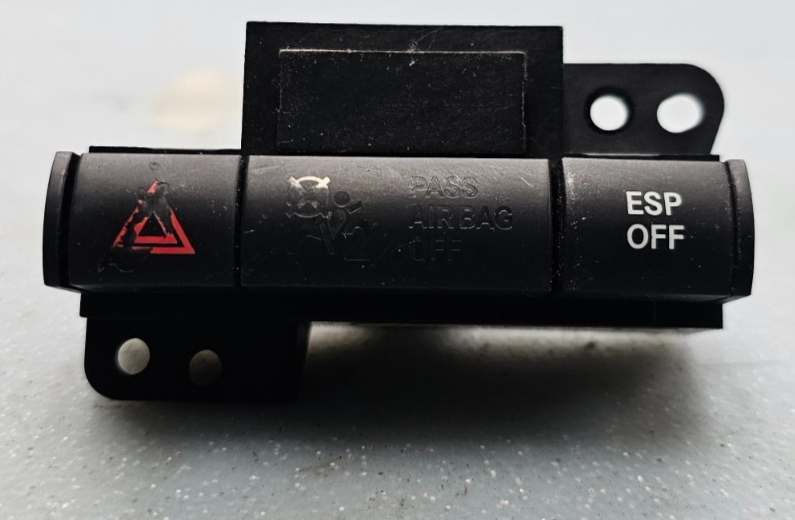 🔥05-10 Chrysler 300 Grand Caravan Hazard Warning Light Control Switch Black OEM