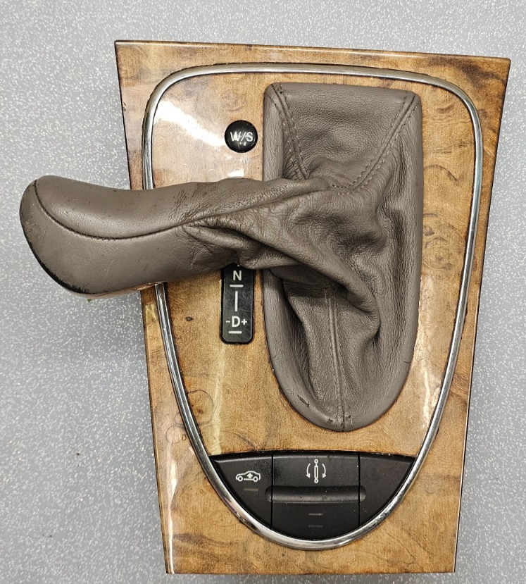 🔥03-06 MERCEDES-BENZ E55 E300 E500 AUTO GEAR SHIFTER BOOT KNOB KEYLESS-GO WOOD