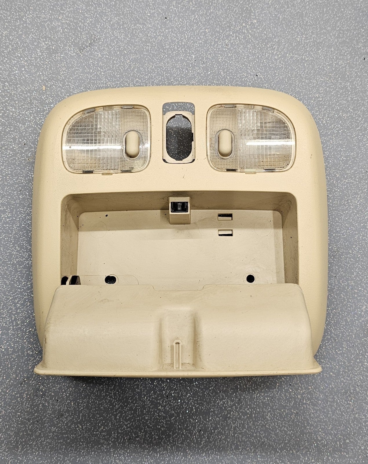 🔥10-12 Fusion Milan MKZ Overhead Console Dome Map Light Lamp Unit Storage TAN