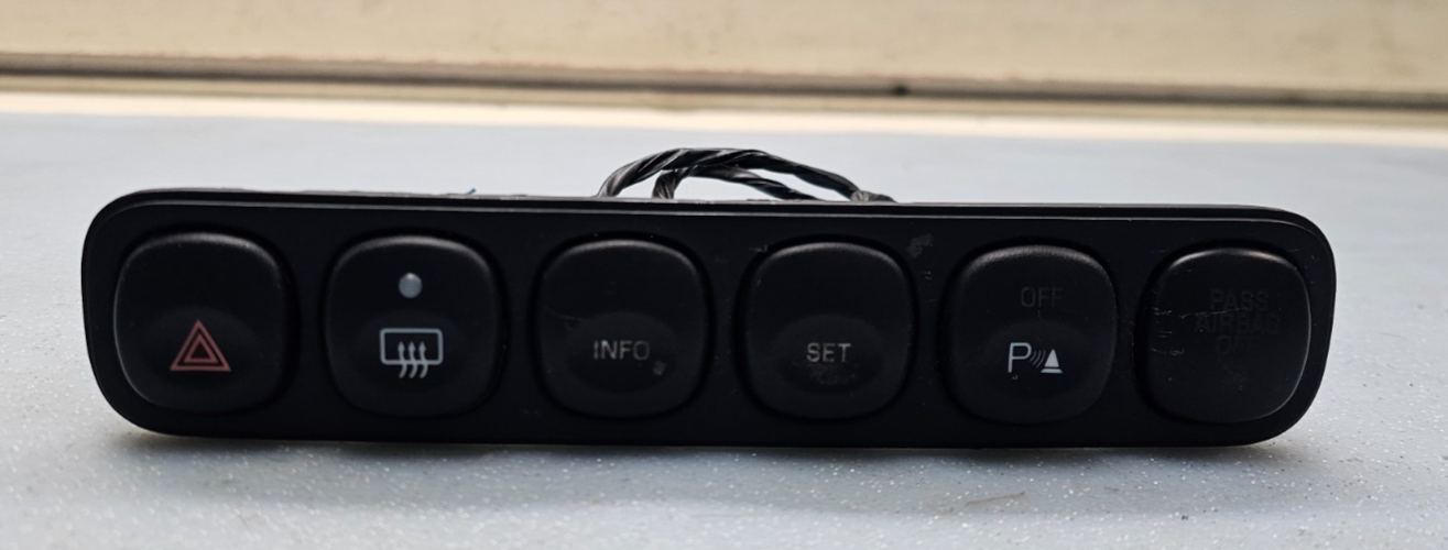 🔥2005-2007 Mercury Mariner Hazard Defrost Info Park Switch Control OEM BLACK