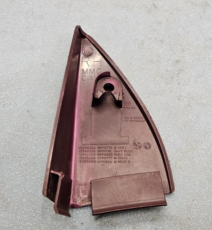 🔥1995-1998 Chevrolet Tahoe Suburban Door Panel Mirror Cover Trim RIGHT MAROON