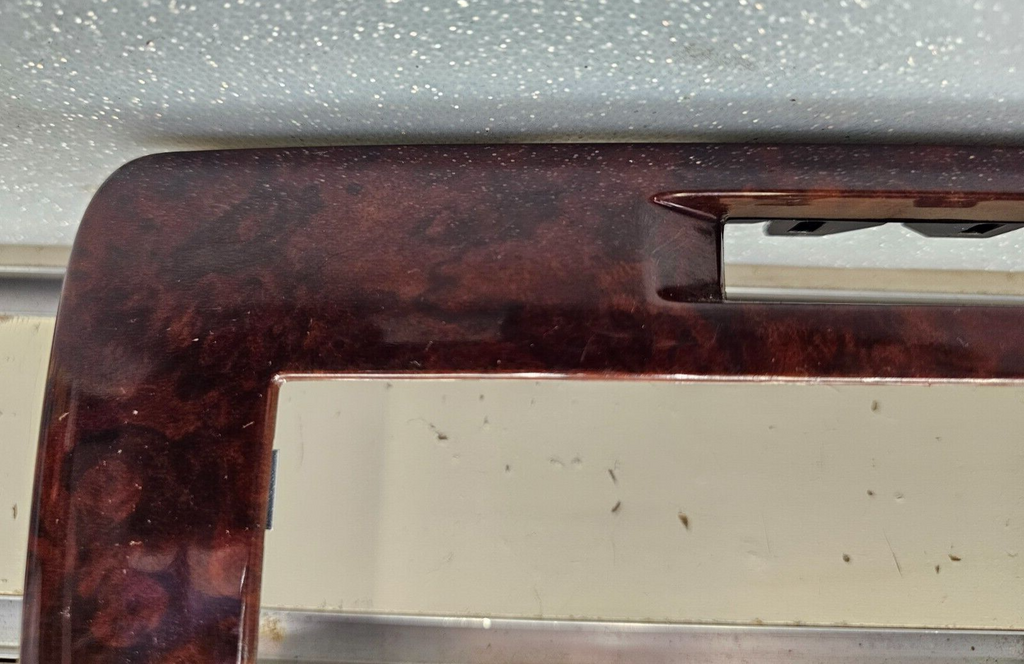 06-13 Chevy Impala Center Dash AM FM Radio Stereo Trim Panel Bezel Woodgrain OEM