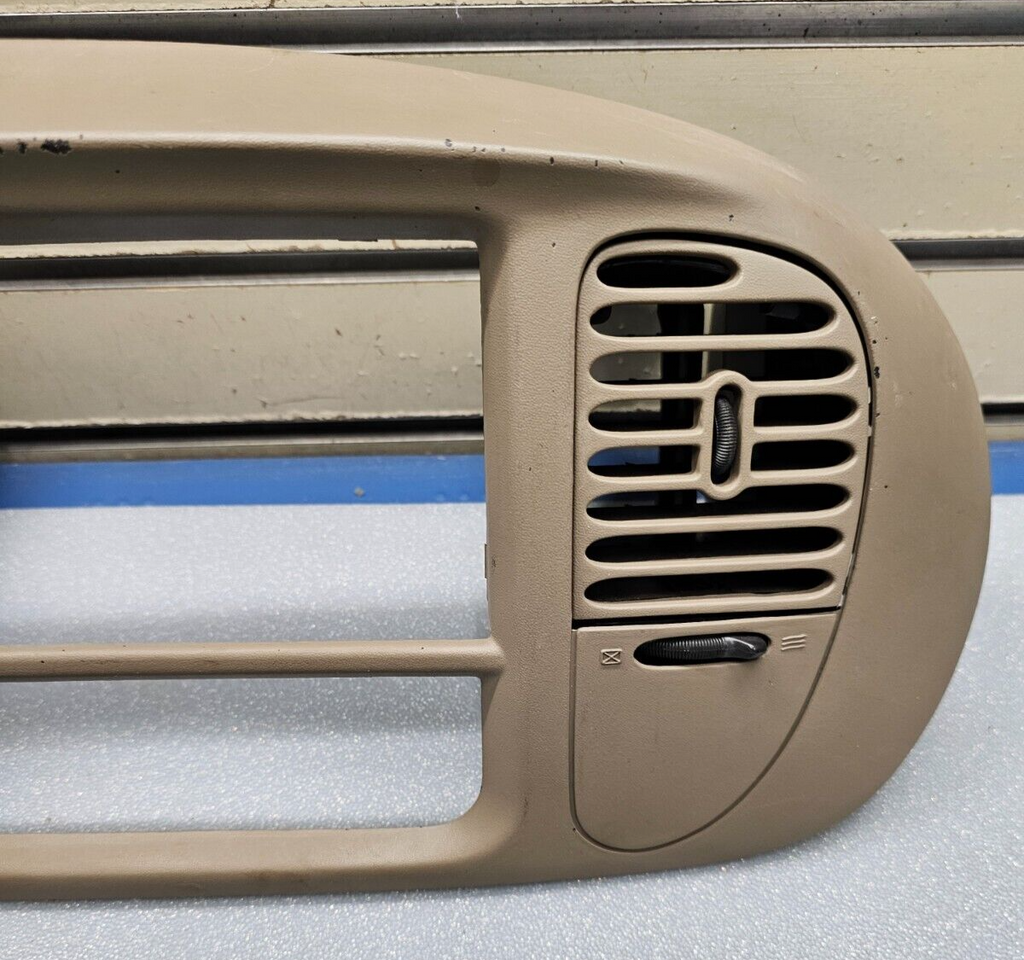 🔥97-03 Ford F150 Center Dash Radio Climate Trim Stereo BEZEL Panel Line TAN