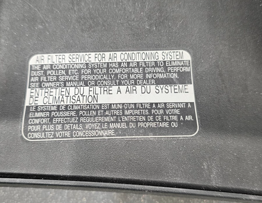 04-08 Solara Dash Glove Box Storage Compartment Instrument Panel Assembly Black