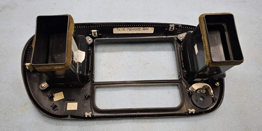 🔥97-03 Ford F150 Center Dash FM Radio Climate Trim Stereo BEZEL Panel DK Gray