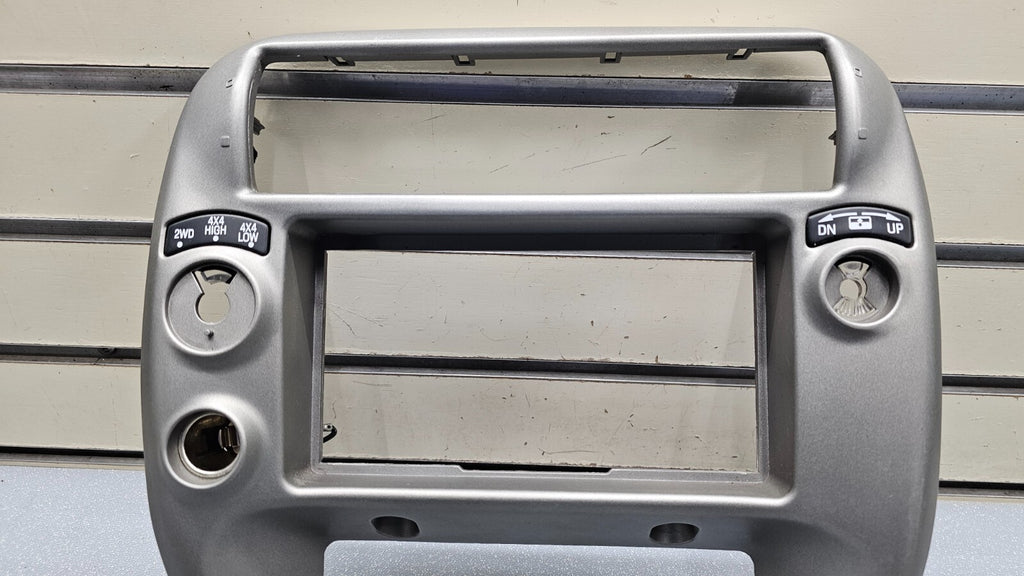 95-10 Ford Ranger EXPLORER Center Dash Radio Trim Surround Bezel Trim SILVER B2