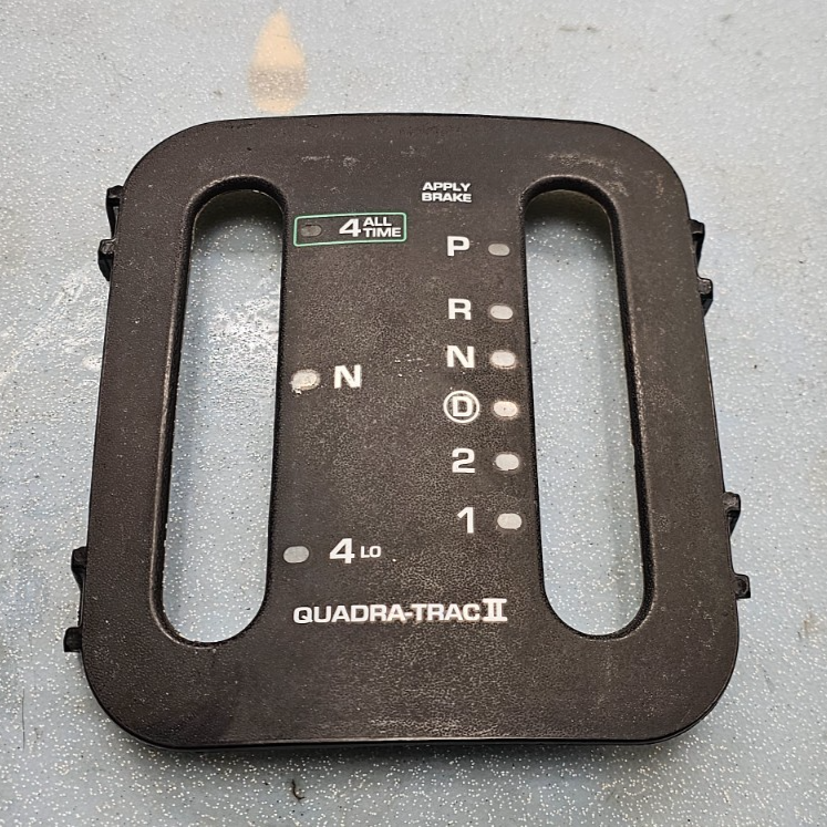 🔥99-04 JEEP GRAND CHEROKEE QUADRA-DRIVE SHIFTER FACE PLATE BEZEL OEM BLACK