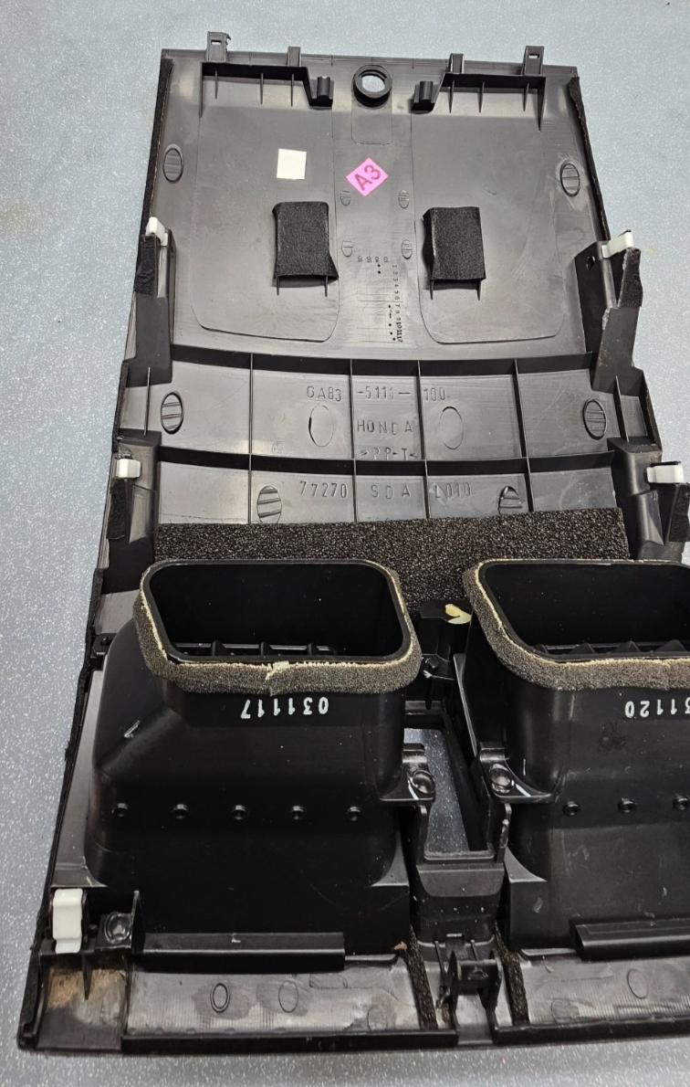 🔥03-07 Accord Center Dash Bezel Air Vent Heater Conditioning Trim Panel BLACK