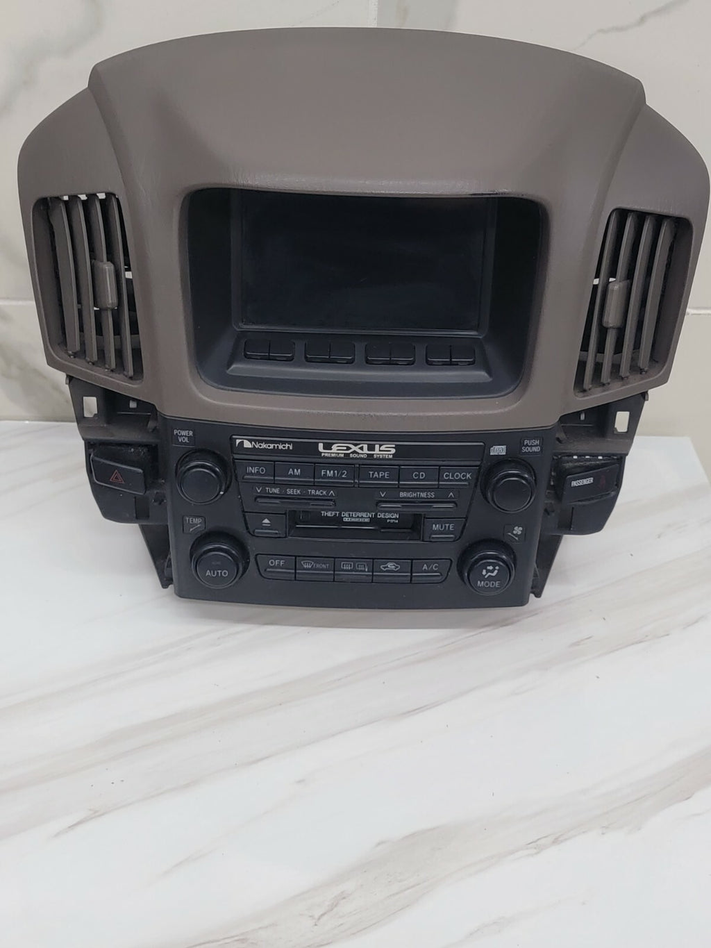 🔥1999 - 2003 Lexus RX300 Info GPS Display Screen OEM RADIO BEZEL RX dark tan