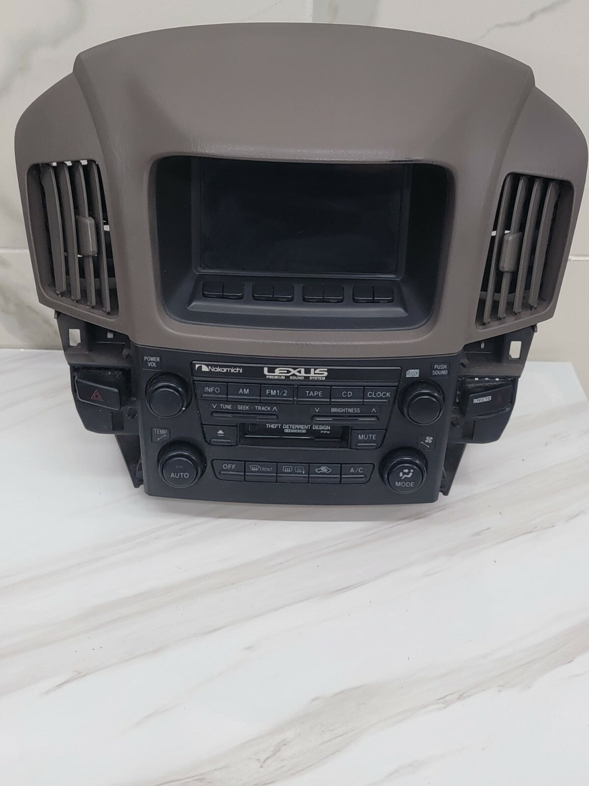 🔥1999 - 2003 Lexus RX300 Info GPS Display Screen OEM RADIO BEZEL RX dark tan