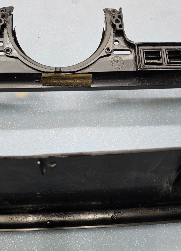 🔥87-91 Ford F-150 F250 BRONCO Dash CLUSTER Bezel Speedo Gauge Trim Black C11