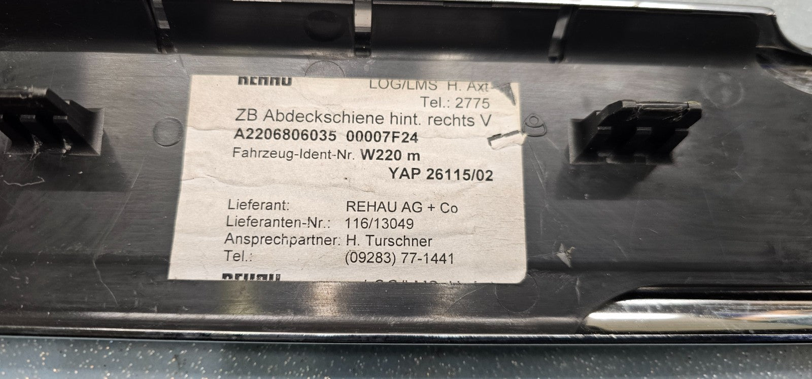 🔥03-06 MERCEDES W220 S430 FRONT LEFT RIGHT SCUFF STEP COVER PLATE PANEL OEM