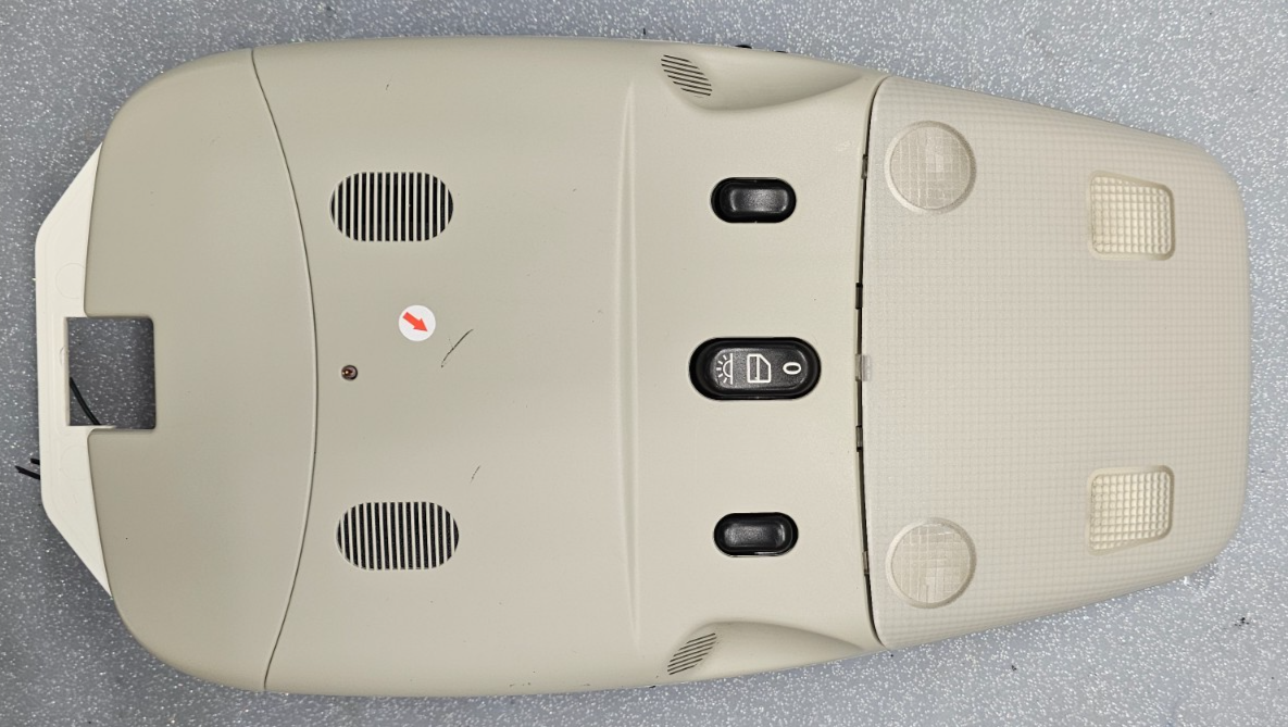 🔥03-11 Saab 9-3 Sedan Overhead Console Dome Map Light Lamp Storage Sunroof Tan