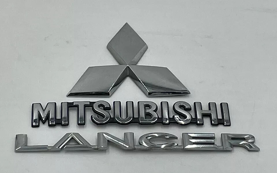08-17 MITSUBISHI LANCER CHROME REAR TAILGATE NAMEPLATE EMBLEM LOGO SYMBOL BADGE