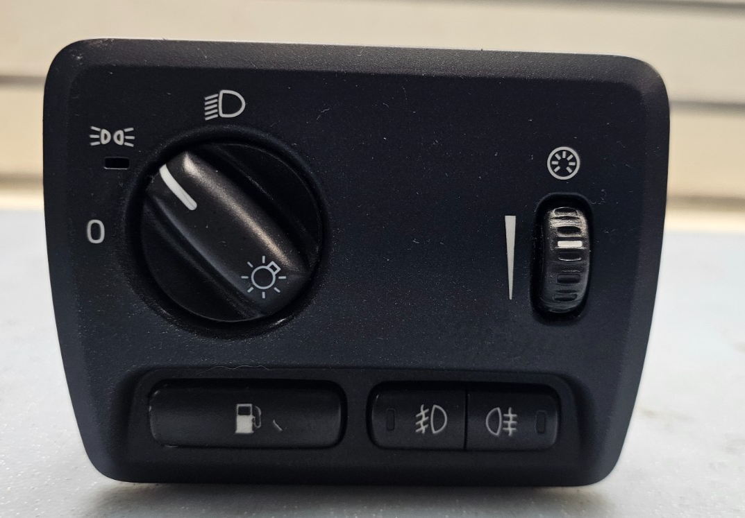 🔥04-09 Volvo S60 XC70 V70 Headlight Head light Lamp Control Switch Fuel Black