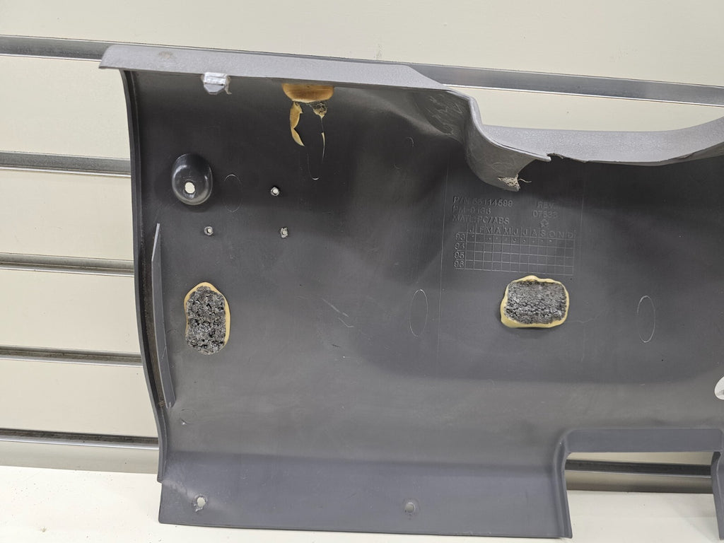 94-97 Dodge RAM Lower Dash Bolster Knee Bezel Steering Column Cover Trim LT Gray