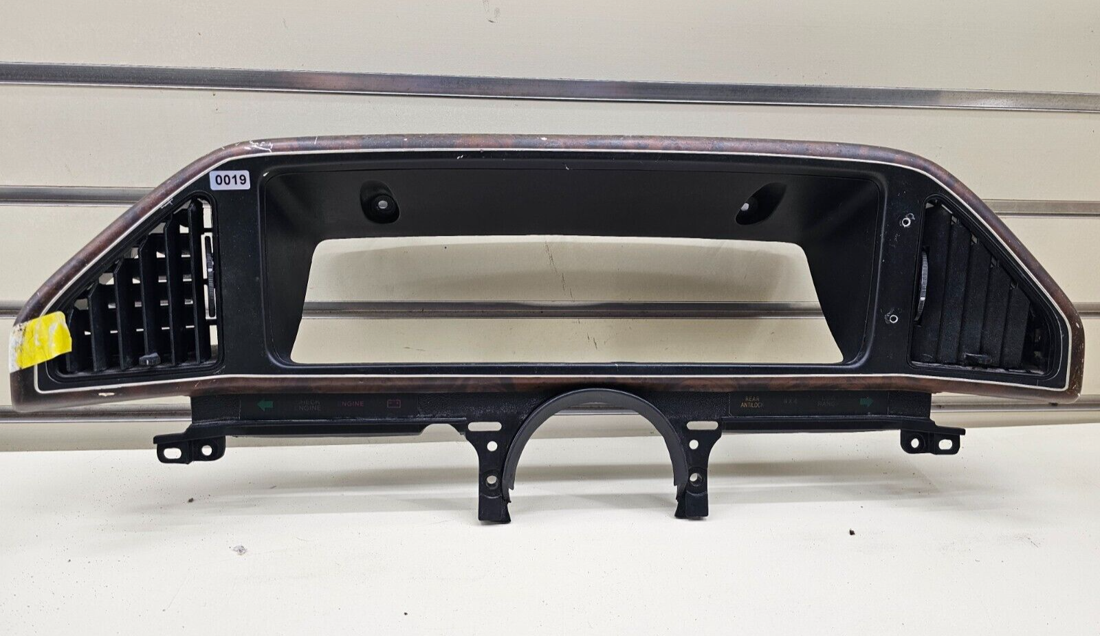 🔥87-91 Ford F150 BRONCO Dash Instrument Cluster Bezel Speedometer Trim Wood C11