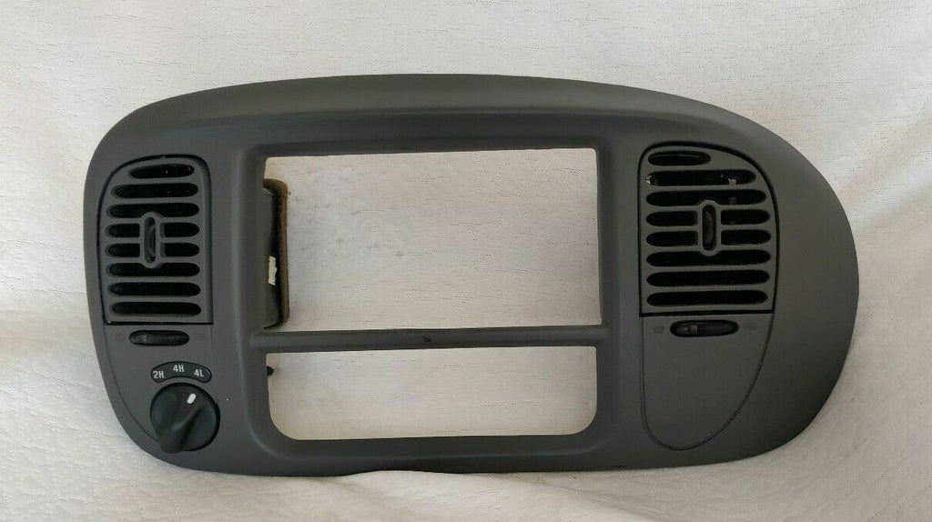 🔥97-03 Ford F150 Center Dash Radio Climate BEZEL Panel 🔴2H 4H 4L Line GRAY B1