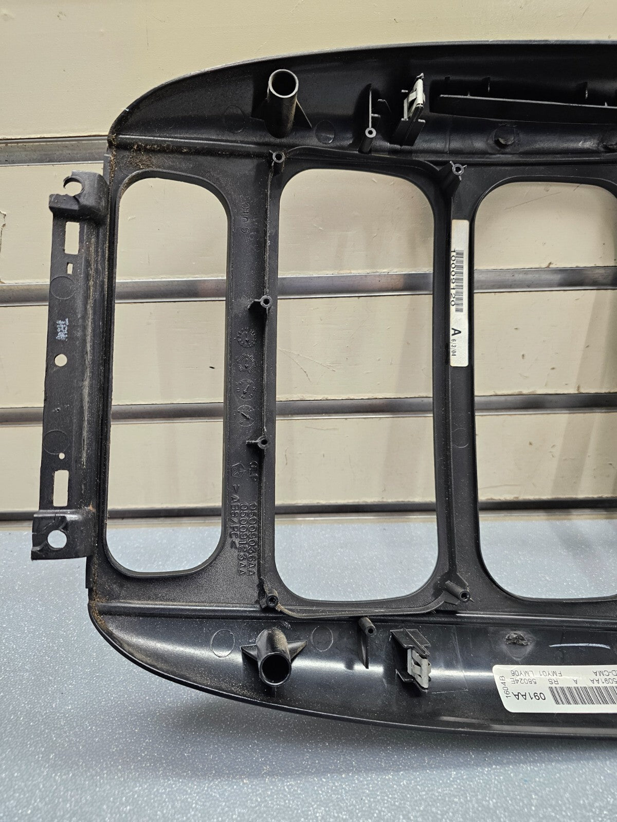 🔥01-07 Caravan Town & Country dash radio climate TRIM Bezel Carbon Fiber Black