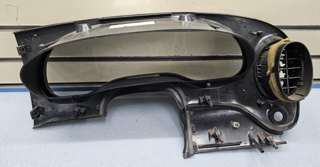 99-02 Ford E150 Econoline Van Dash Instrument Cluster Speedo Gauges Bezel Wood